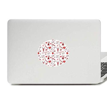 Imagem de Adesivo vermelho de São Valentim Love Kite Coelhos Vinil Emblema Gráfico Laptop Notebook Decalque