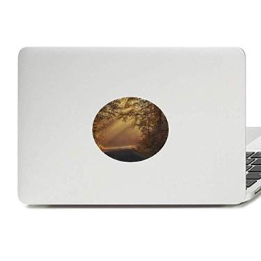Imagem de Adesivo de notebook com emblema de vinil da natureza da ciência florestal outono