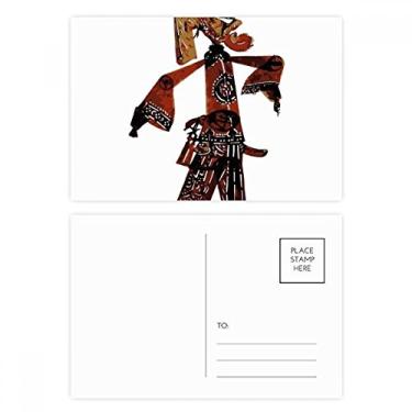 Imagem de Cartão postal China Shadow Play Chinese Opera Conjunto de cartões postais de aniversário