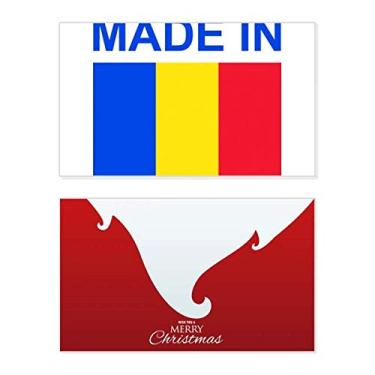 Imagem de Made in Romania Country Love Holiday Merry Christmas Parabéns Card Christmas Letter Message