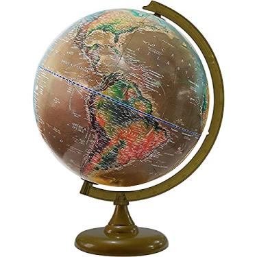 Imagem de Globo Terrestre Satélite - Físico e Histórico + Mapa Mundi