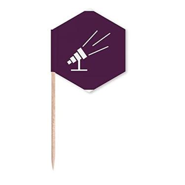 Imagem de Telescópios Luz Observação Estrelas Palitos de Dente Bandeiras de Cupcake Picks Festa Celebração