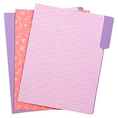 Imagem de Yoobi | Pastas de arquivos | Material de papel | Painel lilás - Roxo/Multi Variedade Pacote com 12 (YOOB1203137)