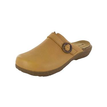 Imagem de El Naturalista Womens Wakatiwai N5701 Leather Clog Shoes, Curry, EU 42 / US 11