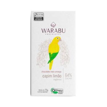 Imagem de CHOCOLATE ORGÂNICO VEGANO CAPIM-LIMÃO 64% CACAU (70g)
