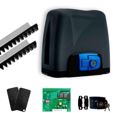 Imagem de Kit Motor Automatizador Portão DZ Nano Vip 500Kg 1/4 Rossi Deslizante Com Abertura SUPER Rápida 2,5 Metros de Cremalheira (220, Volts)