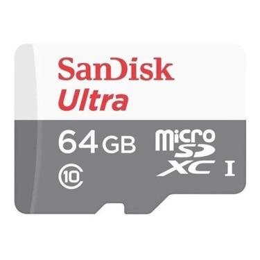Imagem de Cartão Memória Sandisk Sdsquns-064G-Gn3Ma Ultra Adaptador Sd
