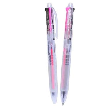 Imagem de Caneta Esferográfica 3 Cores 0,7mm Fluor Rosa 03285 Molin Avulso