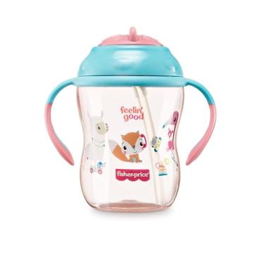 Imagem de Copo de Treinamento com Canudo First Moments 270ml Rosa Fisher Price - BB1017