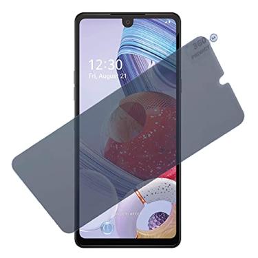 Imagem de UPONEW Protetor de tela de privacidade para LG Stylo6 - [Pacote com 2] Frontal 4 formas privacidade 360 graus protetor de tela antiespião película protetora anti-arranhões para LG Stylo6 LG Q730