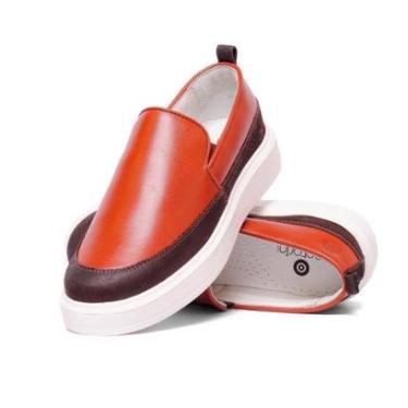 Imagem de Sapato Slip On Casual Masculino de Couro Iate Esporte Fino-Masculino