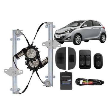 Imagem de Kit Vidro Eletrico Hb20 Hb20s hb20x 4 pts Dianteira sensor - Sp. Repos