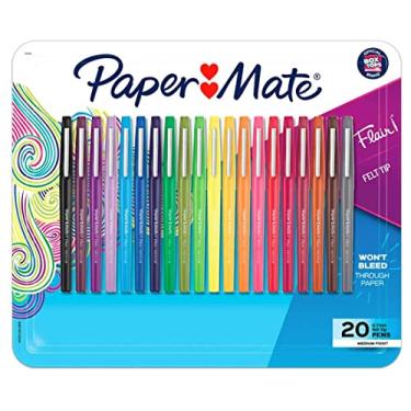 Imagem de Paper Mate Caneta de ponta porosa Flair, ponta média, cores sortidas