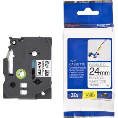 Imagem de Fita Brother PRETO/BRANCO para Rotuladores - TZEFX251
