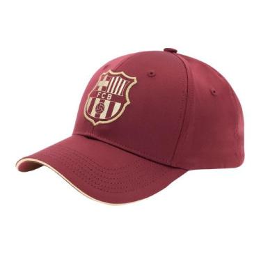 Imagem de Boné Barcelona SuperCap Bordô Aba Curva - Masculino, Único, Vinho