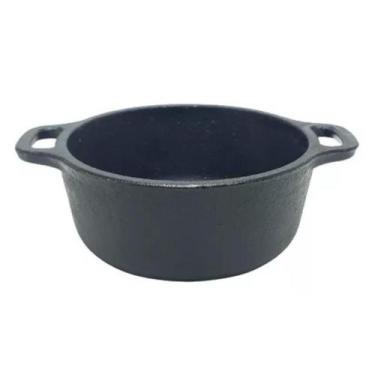 Imagem de Panelinha Molheira Cumbuca De Ferro Fundido Com Alça 8cm - LIBANEZA