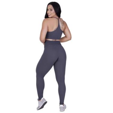 Imagem de Legging fitness feminina cós alto textura relevo modeladora orbis - Or