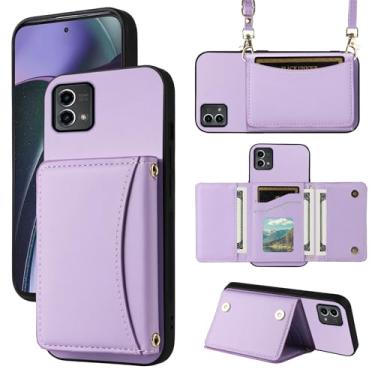 Imagem de Furiet Capa carteira para Motorola Moto G Stylus 5G 2023 com alça transversal de couro PU premium porta-cartões à prova de choque acessórios resistentes capa para celular para GStylus G5 XT2317DL