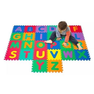 Imagem de Tatame Eva Infantil Alfabeto Abc 26 Pçs 28x28cm 5mm Emborrachado - EVA