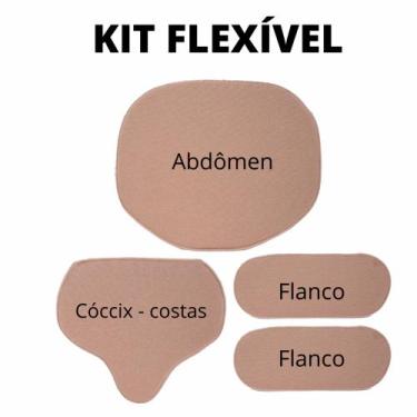Imagem de Placa Pós Cirúrgica Kit Flexível Abdomén Flanco e costas - Pós Plastic