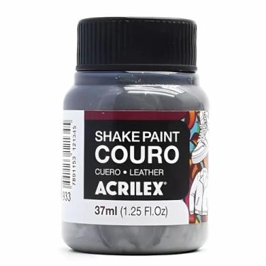 Imagem de Tinta p/ couro shake paint 37ml acrilex escolha a cor, 933 CINZA