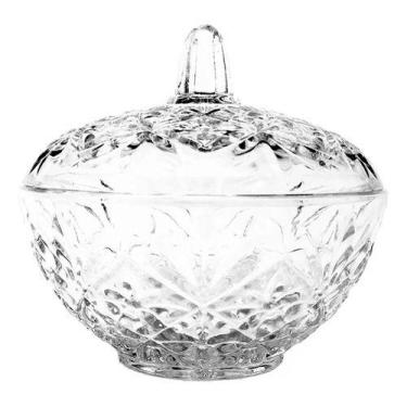 Imagem de Bomboniere Potiche Decorativo Vidro Transparente 12cm - Kadê