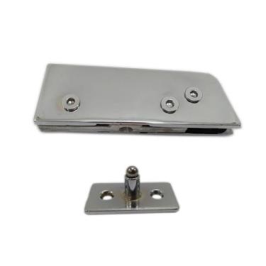 Imagem de Dobradiça inferior + pivô para porta pivotante de vidro temperado blin