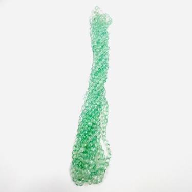 Imagem de Fio Pedras 8x6mm 100un Esfera Achatada Verde Transparente - Macall