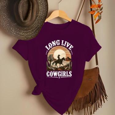 Imagem de Camiseta Feminina Country Look Country T-shirt Roça Agro Rodeio Boiade