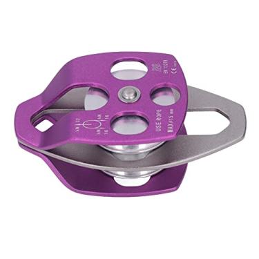 Imagem de A Polia de Balanço Lateral de Alumínio Duplo para Serviço de Desgaste de Alta Resistência da Polia Clim para Roxo Externo Vem Com um Lado Móvel que Oferece Corda 360 e é