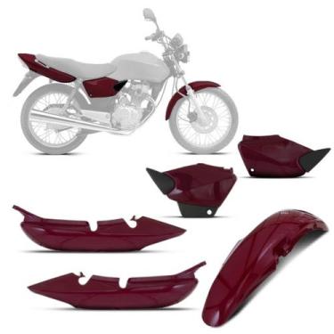 Imagem de Kit Carenagem Moto Honda Titan 2000 2001 2002 2003 2004 3 Peças Pro To