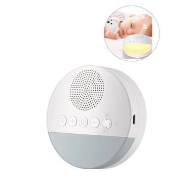 Imagem de Aparelho Som Ruído Branco Útero Ninar Bebê Luminária Sons Relaxantes -