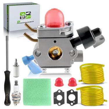 Imagem de partszen Carburador Weedeater 545180864 serve para Zama C1U-W51B C1U-W46 C1U-W51B para soprador portátil Husqvarna FB25 com filtro de ar vela de ignição