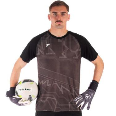 Imagem de Camisa Goleiro Manga Curta Sublimada Flash 04488 - Poker, Pt, Pt, Ch, 
