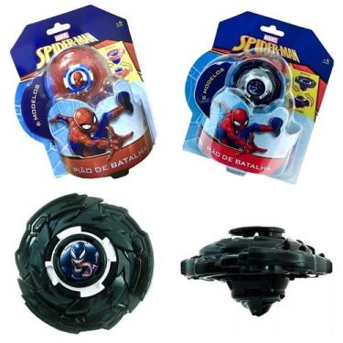 Imagem de Pião de Batalha Homem Aranha Venon Beyblade Spider-Man - CANDIDE, Pret