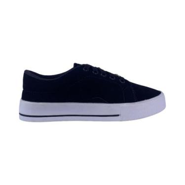 Imagem de Tenis Casual Feminino Conforto Vanessa Fashion 1013, Preto, Nobuck, 36