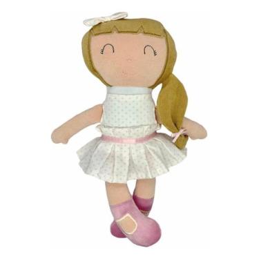 Imagem de Boneca Bonequinha Pano Infantil Mel Antialérgico Macia Lavável Plush B