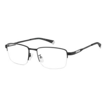 Imagem de Armação De Óculos Polaroid Pld D571/g 003 54 Preto Fosco-Masculino