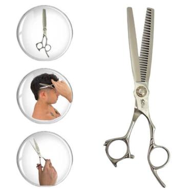 Imagem de Tesoura Desfiadeira Desbate Invertida Profissional Umi 7.0