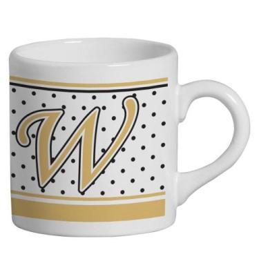 Imagem de Caneca Small Alfabeto Poá Branco 180ml - Cerâmica Regina