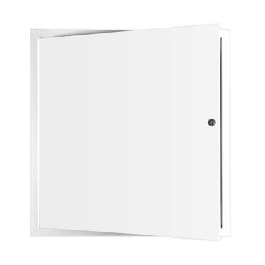 Imagem de Painel de acesso de metal bloqueável de 40,6 cm x 40,6 cm, painel de acesso espesso de 1 mm para drywall, painel de acesso de alumínio para paredes e tetos, resistente à ferrugem e fácil de instalar