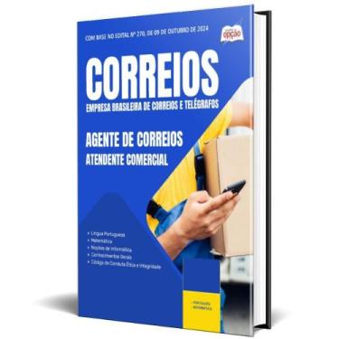 Imagem de Apostila 2025 - Agente De - Atendente Comercial - Apostilas Opção