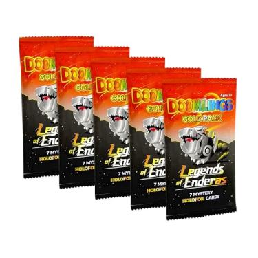 Imagem de Doomlings Card Game: Legends of Enderas Expansion - Collectible Mystery Holofoils Gold Pack | Strategy Board Game for Families | 2-6 Players, Ages 7+ (35 New Holofoils)