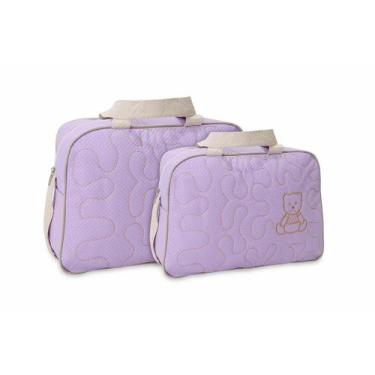 Imagem de Kit Bolsa Saída Maternidade Viagem 2 pçs Mave Baby, Violeta