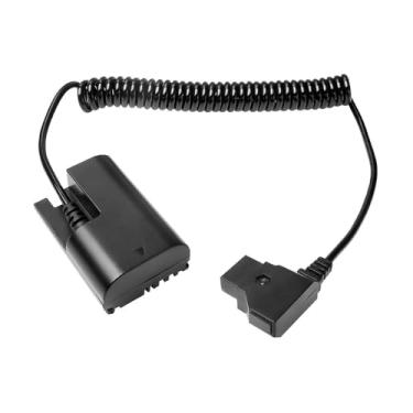 Imagem de Alvins E6NH Bateria falsa para D-Tap cabo enrolado para Canon LP-E6NH, para Canon R5, R5 C, R6, R7, R, 5D II/III/IV, 6D, 6D II, 7D, 7D II, 60D, 60Da, 70D, 80D, 90D, XC10, XC15, 5DS, 5DS R