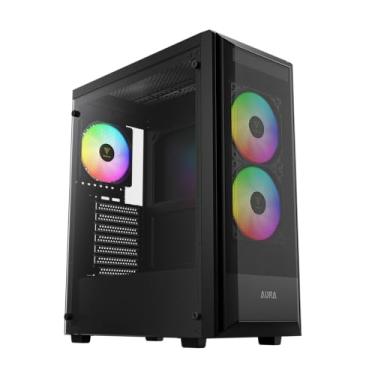Imagem de Gabinete Gamer Gamdias Aura GC6 ARGB Elite Preto com 3 fans