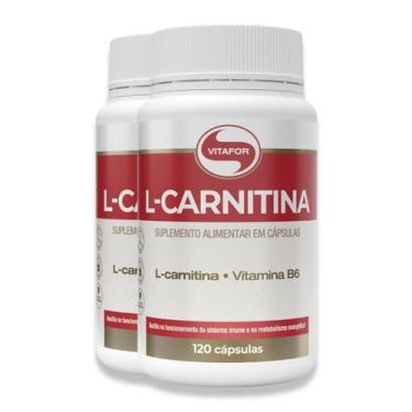 Imagem de Kit 2 L-Carnitina + B6 Vitafor 120 Cápsulas