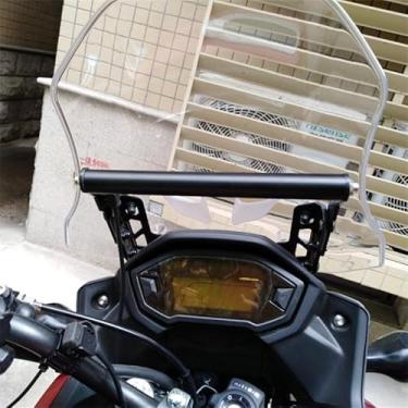 Imagem de Suporte de navegação com suporte de barra GPS de expansão de 22 mm compatível com CB500X CB 500X CB 500 X 2017-2024 Suporte para celular e smartphone de motocicleta
