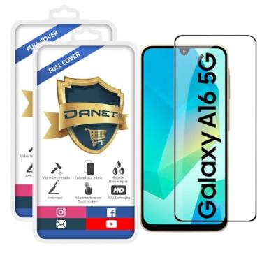 Imagem de Kit com 2x Pel�cula De Vidro Temperado Para Samsung Galaxy A16 5g Filme 3d Full Cover Top Danet