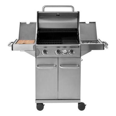 Imagem de Churrasqueira Bafo Gas 3 Queimadores Hudson Inox - Naterial